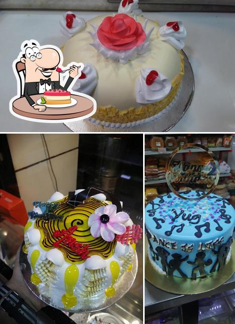 A. K. Bakers serves a range of desserts