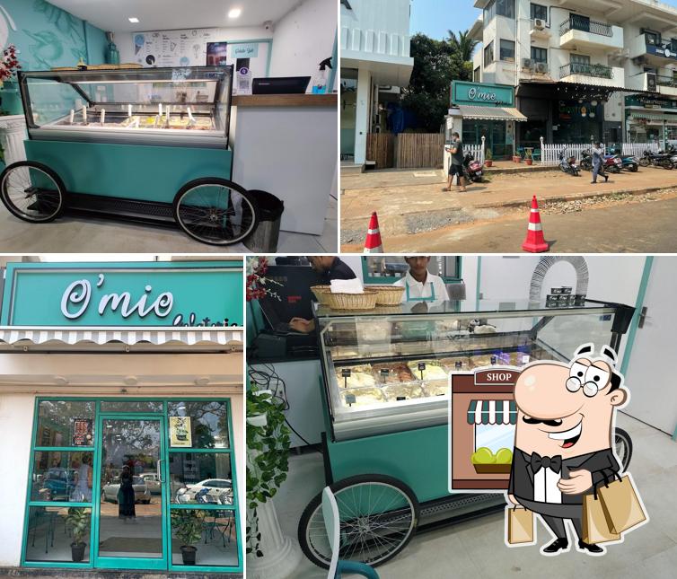 Check out how O'mio Gelateria looks outside