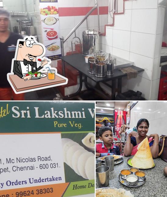 The image of food and interior at Sri Lakshmi Vilas pure veg. Hotel