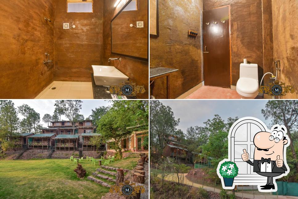 Take a look at the picture showing exterior and interior at The Mud-House Resort