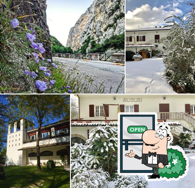 Goditi la vista dagli esterni di Hotel Ristorante La Ginestra - Gola del Furlo