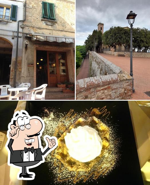 La interni e cibo del ristorante