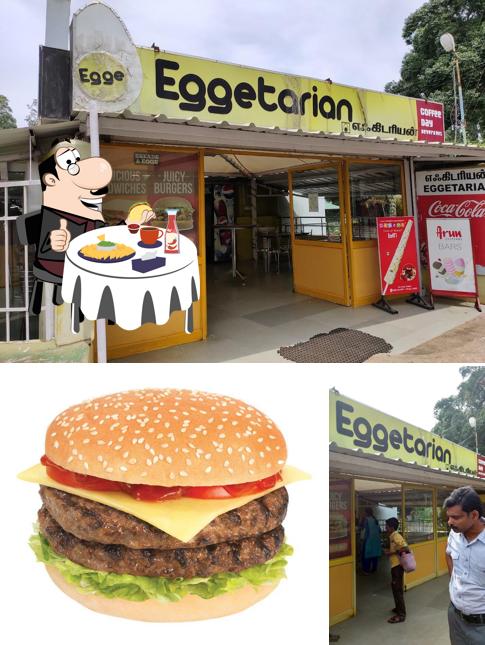 Try out a burger at Eggetarian