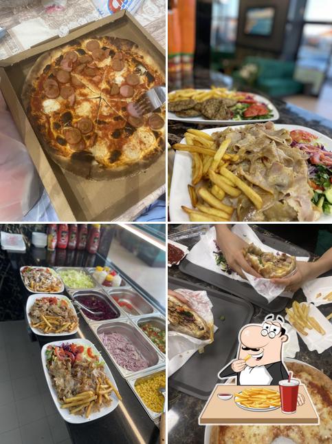Patatine fritte al İstanbul Orzinuovi turkish kebap pizza grill