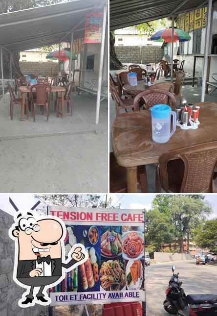 Tension Free Cafe is distinguished by interior and exterior