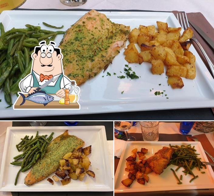 Salmone grigliato al Trattoria da Nonna Pina