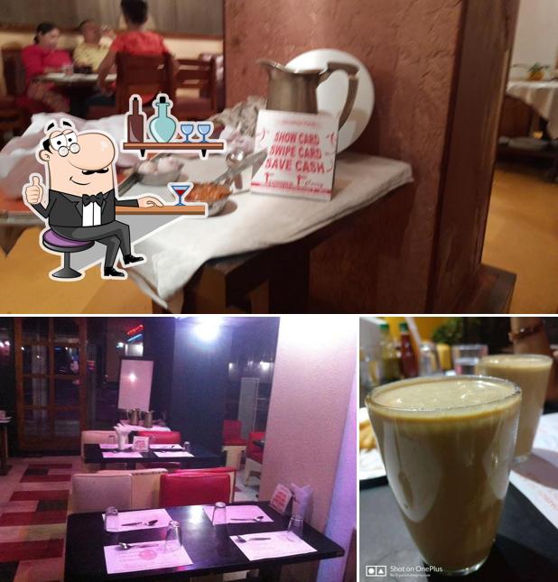 Among different things one can find interior and beverage at Tandoor