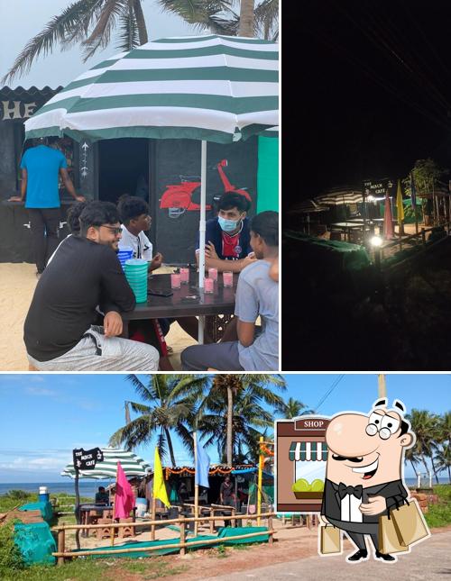 Enjoy the view at the outside area of The beach cafe
