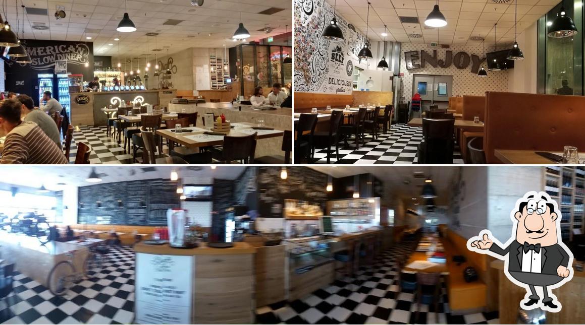 Dai un'occhiata agli interni di Draft American Slow Diner