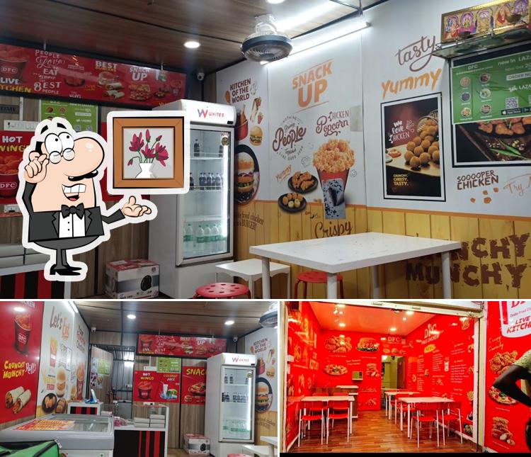The interior of DFC Dodla Fried Chicken