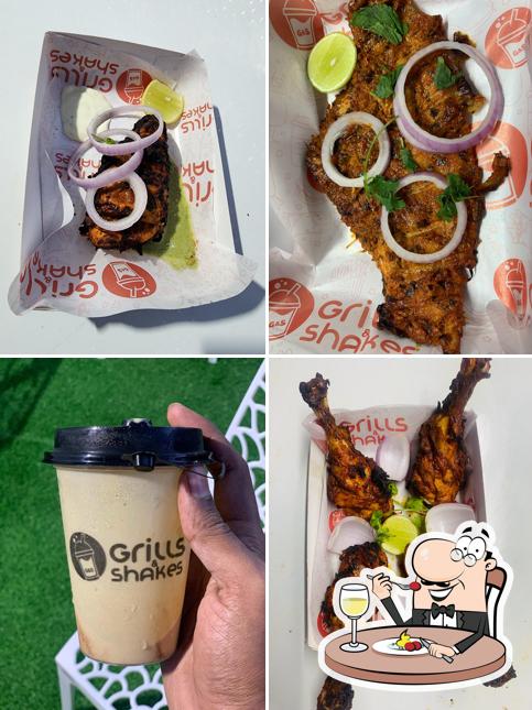 Food at Grills and Shakes