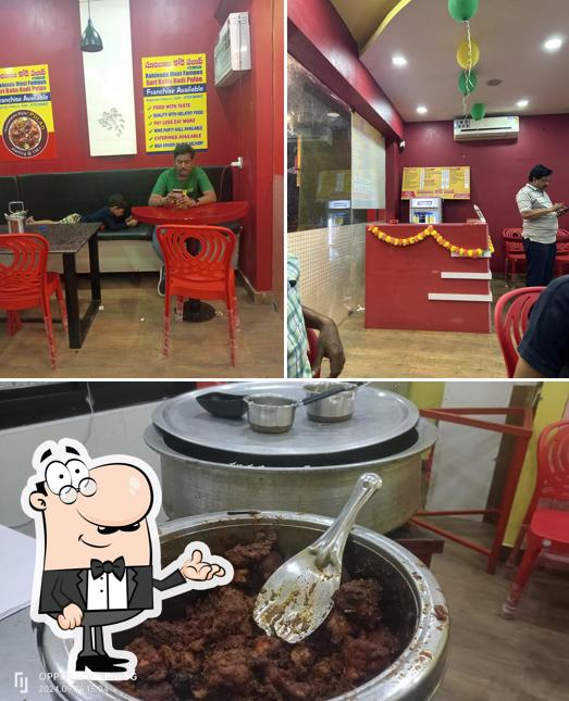 Among different things one can find interior and food at SURI BABU KODI PULAO _ NAGAMALLI THOTA @KAKINADA