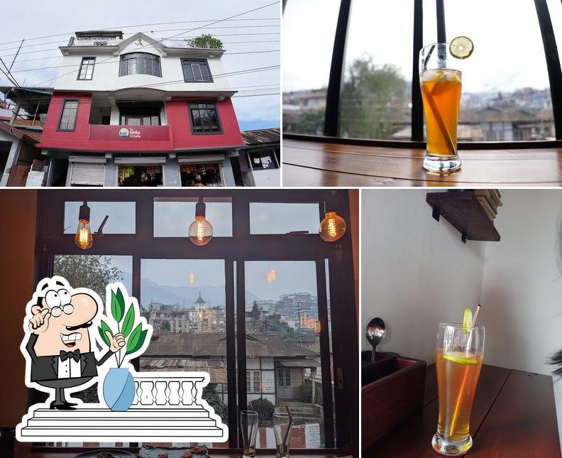 Among different things one can find exterior and drink at The little cafe