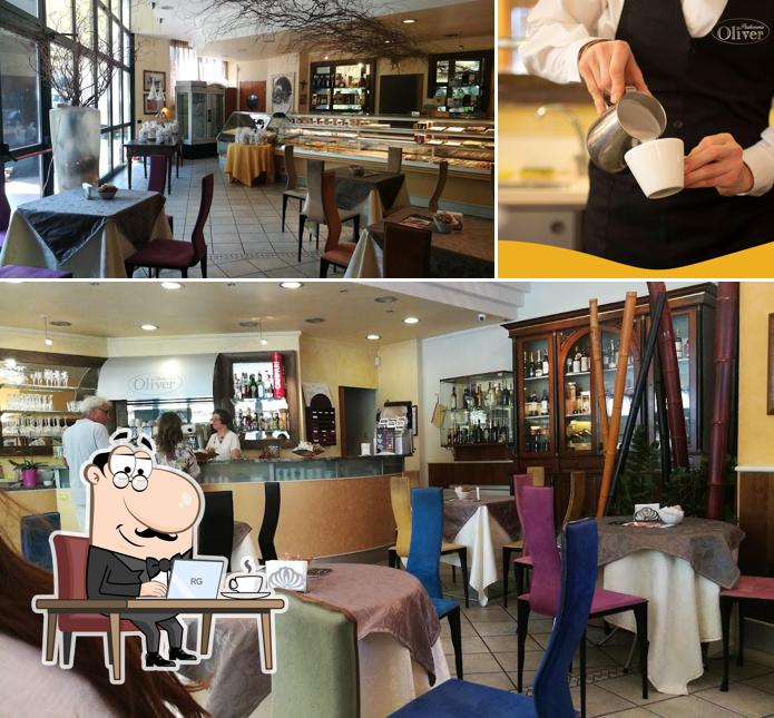 Gli interni di Pasticceria Oliver