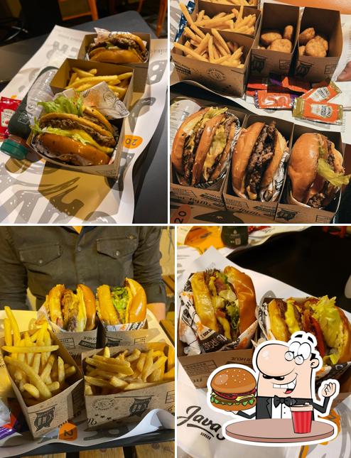Os hambúrgueres do Java's Burger irão saciar diferentes gostos