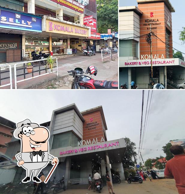 The exterior of Komala Bakery