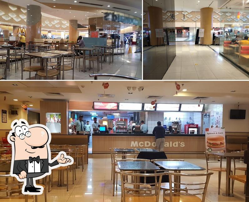 The interior of McDonald's