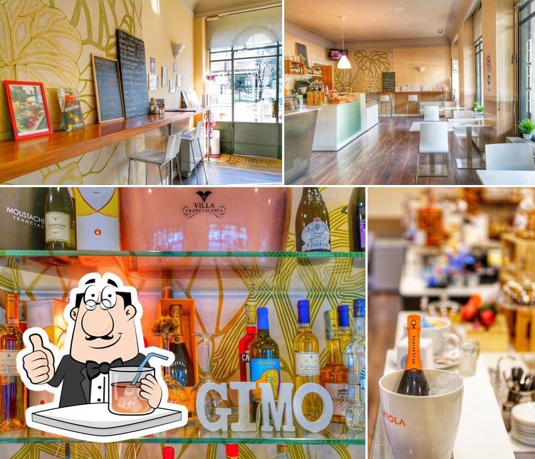 La immagine della bevanda e interni di Da Gimo Pane Caffè & Vino