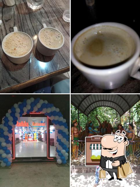 The restaurant's exterior and drink