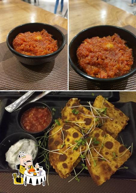 Food at Grilled Baked Boiled