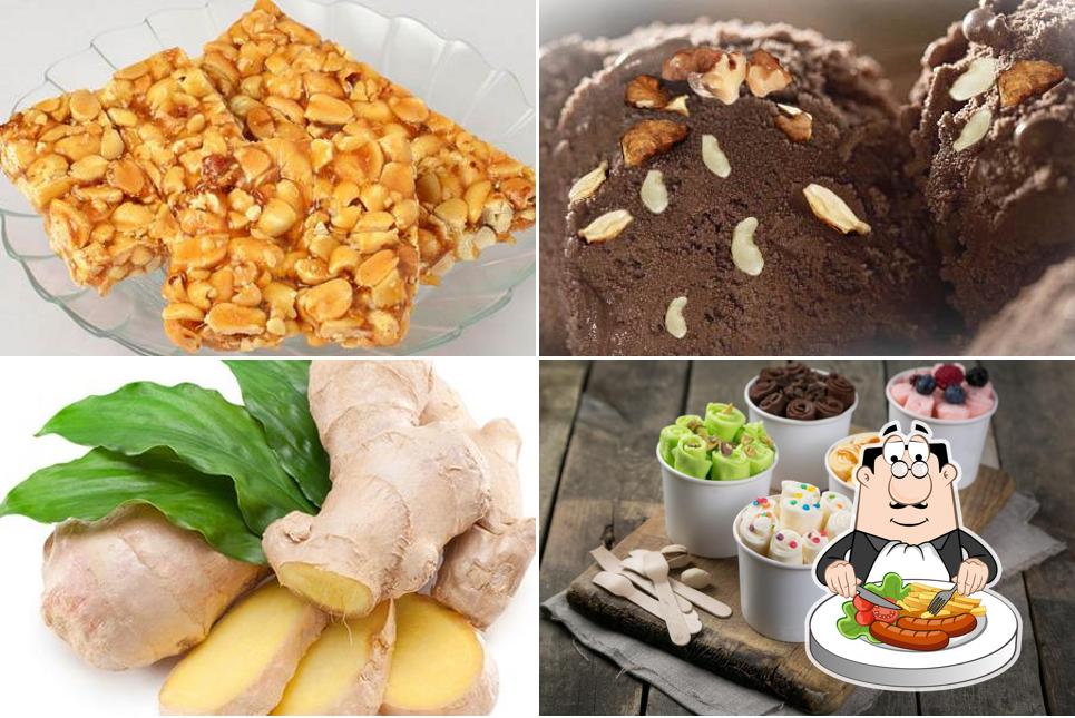 Food at Thanco's Natural Ice Cream