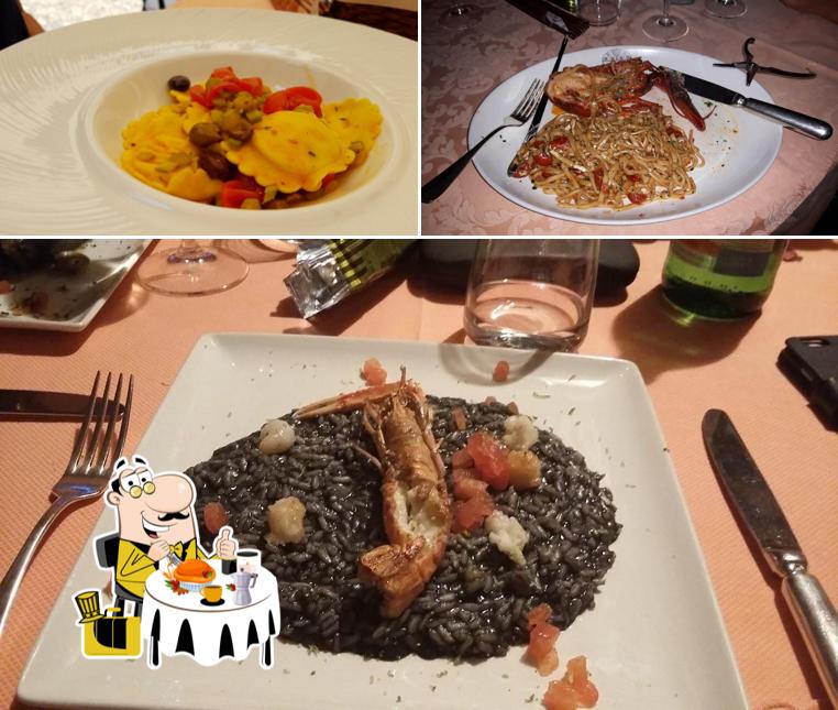 Platti al Trattoria Corte Fiorina