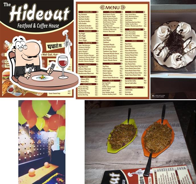 Meals at The Hide Out Coffee Cafe