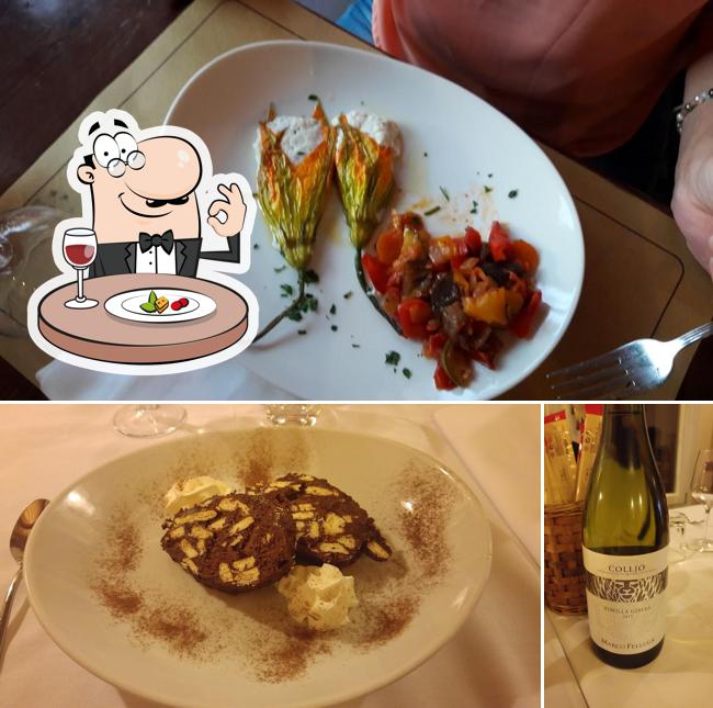 La cibo e alcol del ristorante