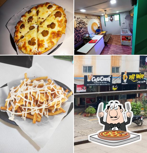 Get pizza at Cafe Crush - New Sangvi, PCMC