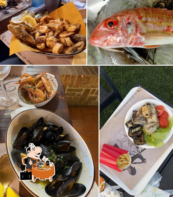 Cozze al Ristorante Tricche nel piatto