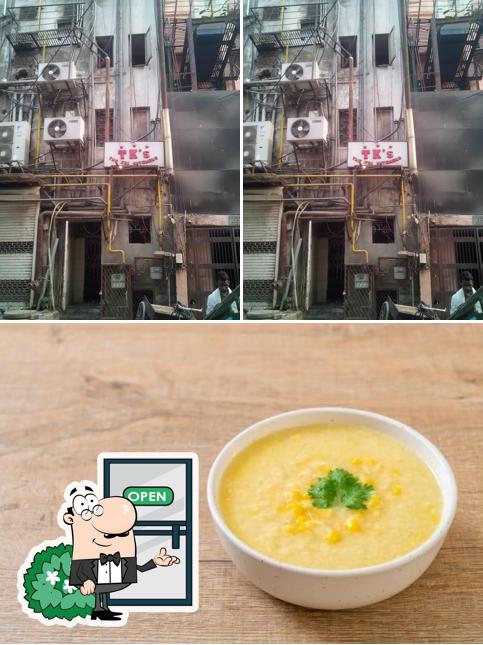 Take a look at the photo showing exterior and food at TK's Try Kitchen