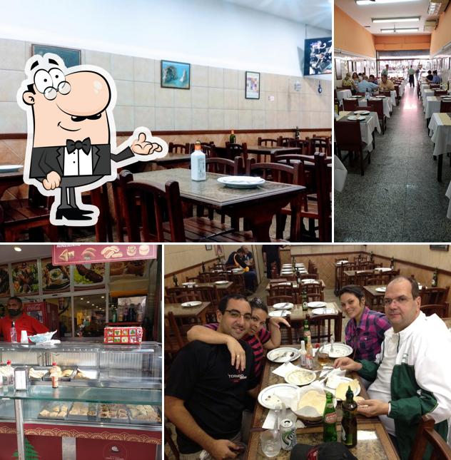 O interior do Sírio e Libanês
