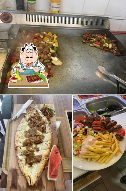 Ordina i piatti di carne a Kreuz Bistro Pizza Kebap Take Away