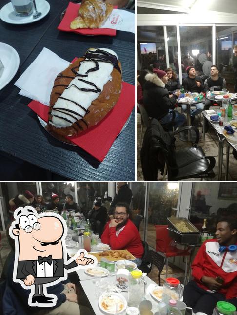 La interni e dolce del ristorante