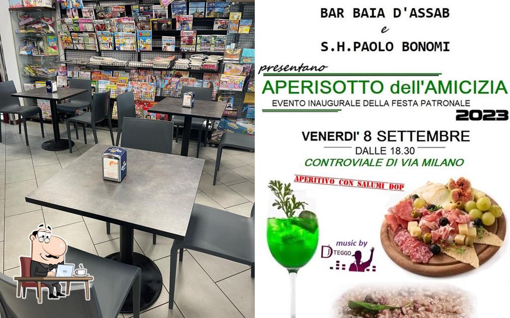 Gli interni di Bar Baia D'Assab
