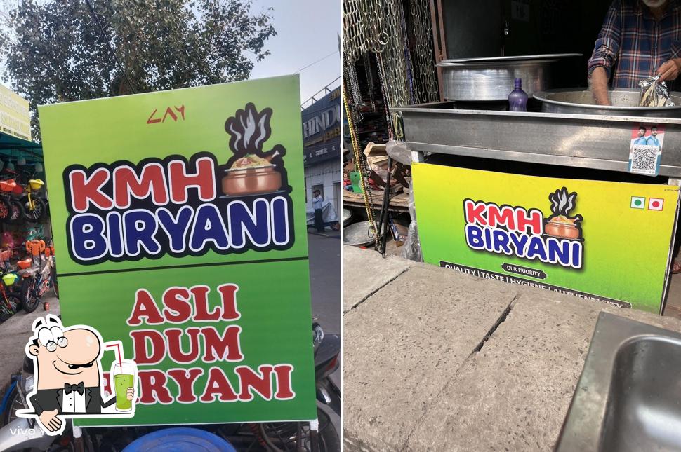 Enjoy a drink at KMH Biryani
