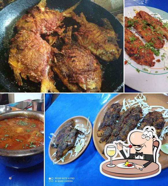 Food at Mahesh Masoli Dhabba