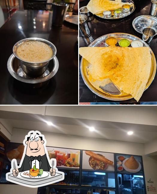 Among various things one can find food and beverage at Panjajanyam Vegetarian Cafe