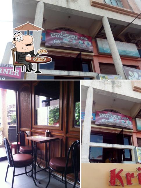 The image of exterior and interior at Satvik Corner Pizza Express