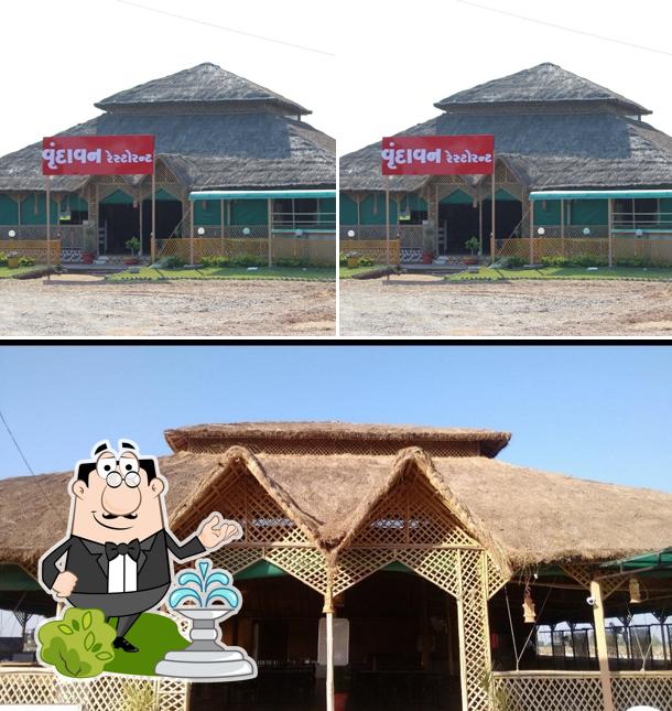 The exterior of VRUNDAVAN GARDEN RESTAURANT