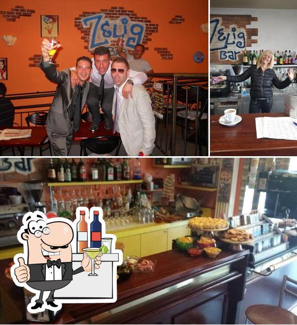 Zelig Bar si caratterizza per la bancone da bar e cibo