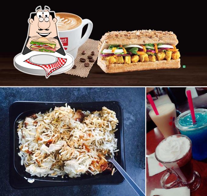 Club sandwich at Café Coffee Day