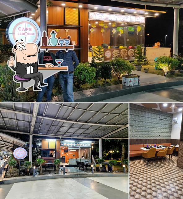 The interior of Cafe Zero Mile