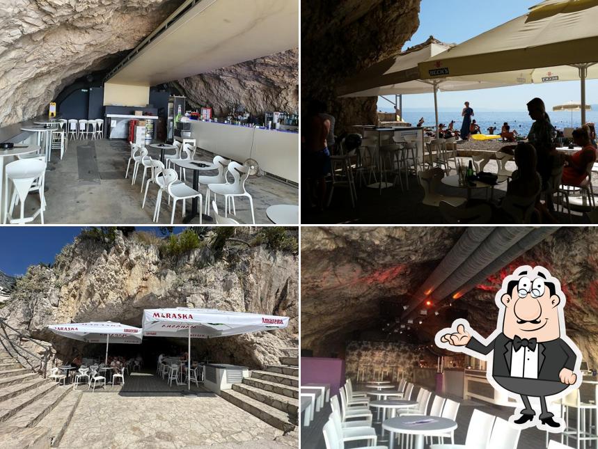 Gli interni di Deep Makarska