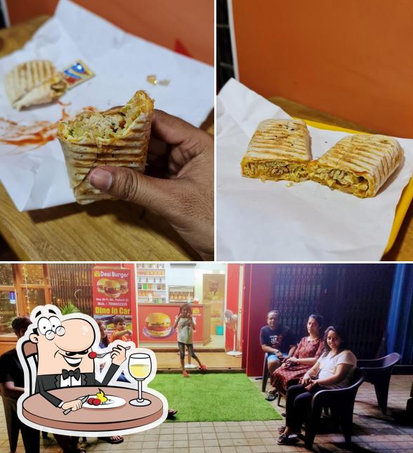 Desi Burger is distinguished by food and interior