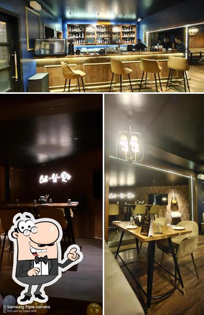 Take a seat at one of the tables at Garrison