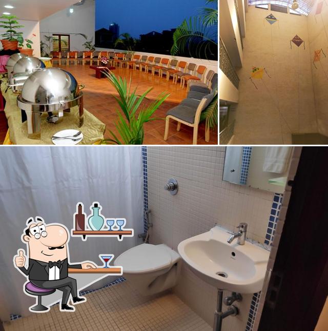 The interior of Hotel Marina Residency