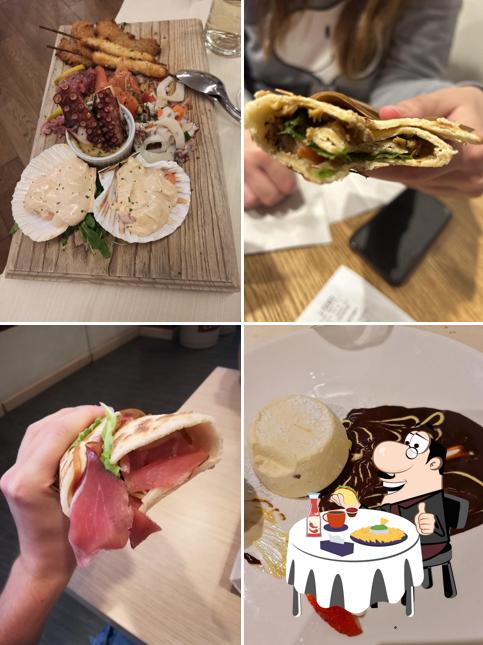 Piatto di formaggi al La Piadineria