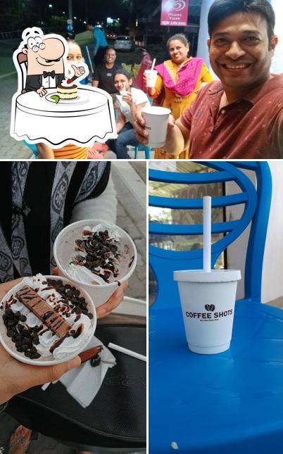 Coffee Shots serves a number of sweet dishes