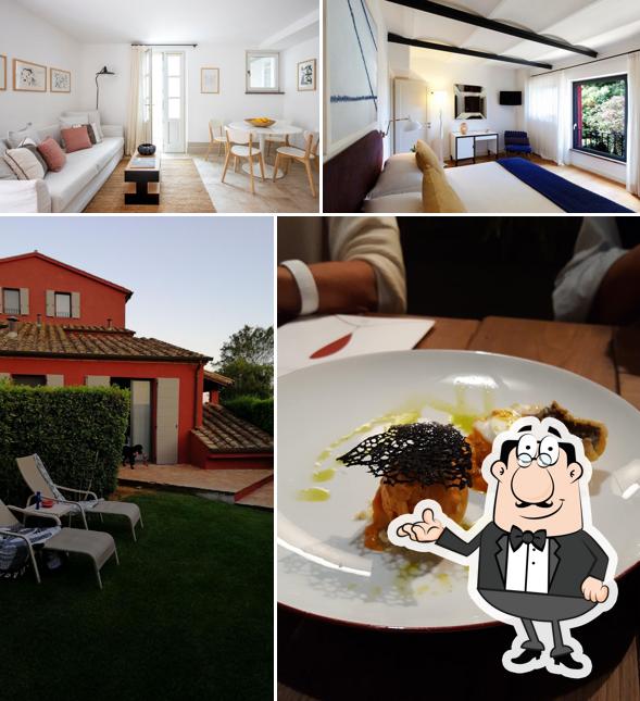Gli interni di Locanda Rossa